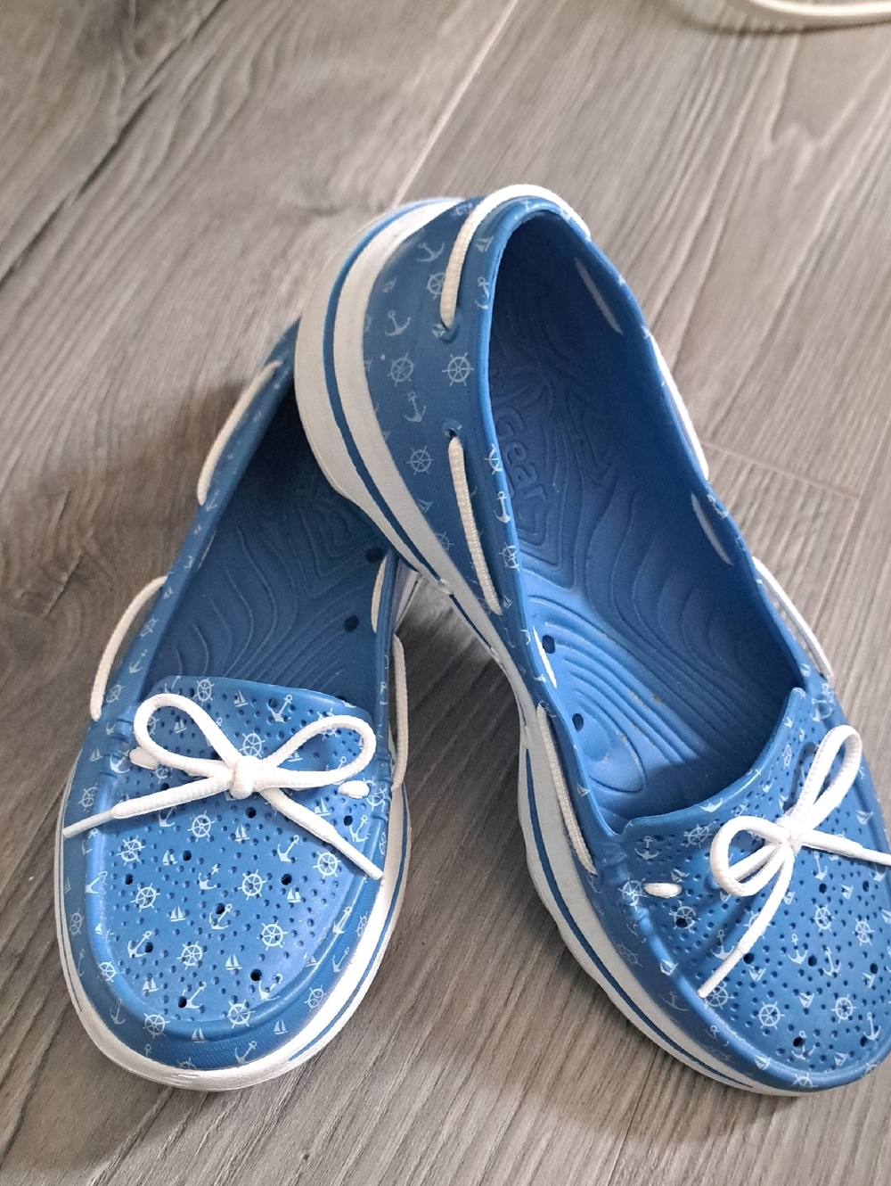 Skechers Cali Gear Ultra Go Walk Nautical Boat Shoes coastal lightweight blue 6 - Picture 2 of 8